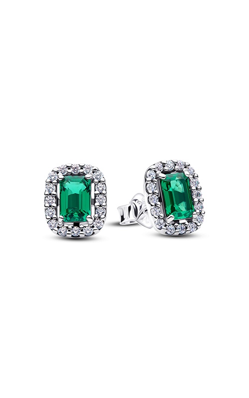 Pandora Sparkling Rectangular Stud Earrings 294501C01