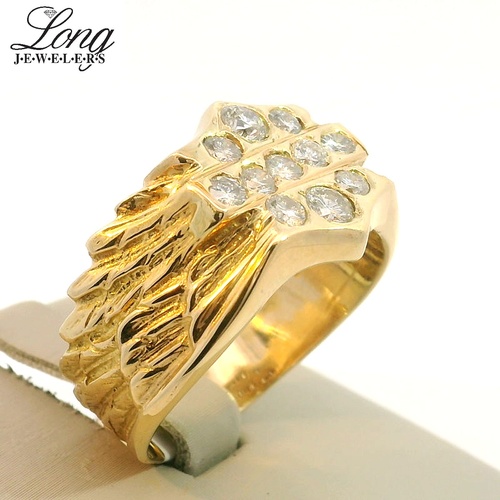 18K Gold and Diamond Ring thumbnail 2