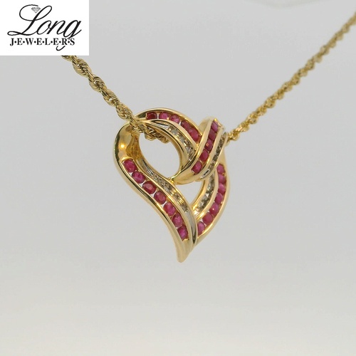 25 Rubies 15 Diamond Necklace thumbnail 3