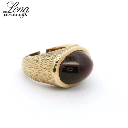14K Yellow Gold Gemstone Ring: Elegant and Vibrant Luxury thumbnail 2