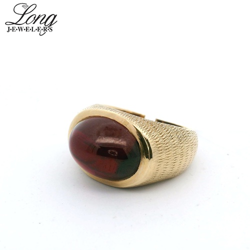 14K Yellow Gold Gemstone Ring: Elegant and Vibrant Luxury thumbnail 3