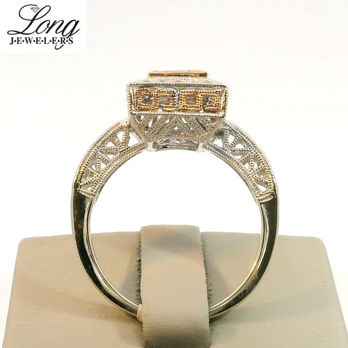 Pink Tourmaline and Diamond Ring thumbnail 2