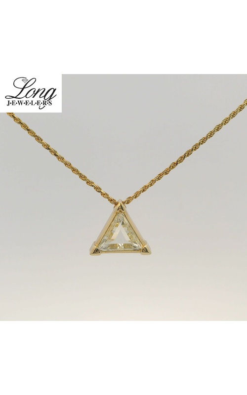 Diamond Trillion Necklace