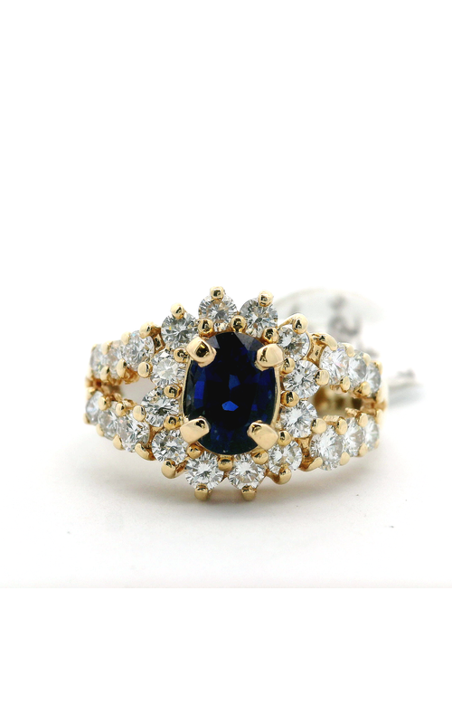 LDS 14K VS1/H 24D=1.20CT BLK EST SAPP RG