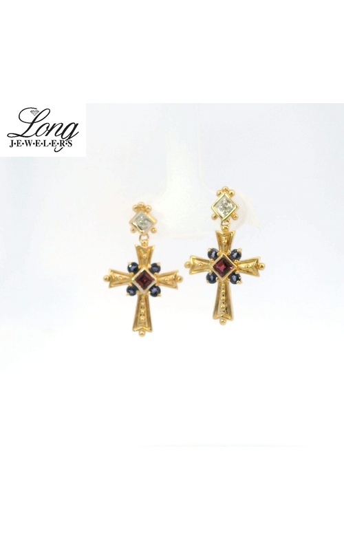 14K Yellow Gold Religious Earrings: Elegant Faith-Inspired Accessories