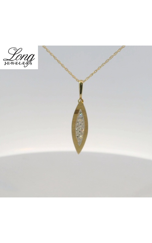 14K Gold Diamond Pave Necklace