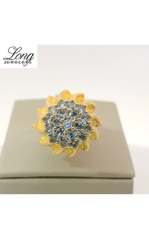 18K Yellow Gold w/ 19 Spinels Gemstones Ring