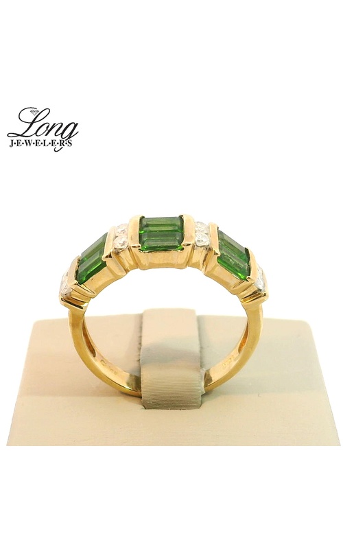 6 Emeralds & 8 Diamond Ring