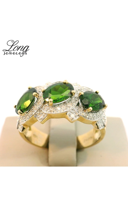 Synthetic Emerald & Diamond Ring Synthetic Emerald & Diamond Ring