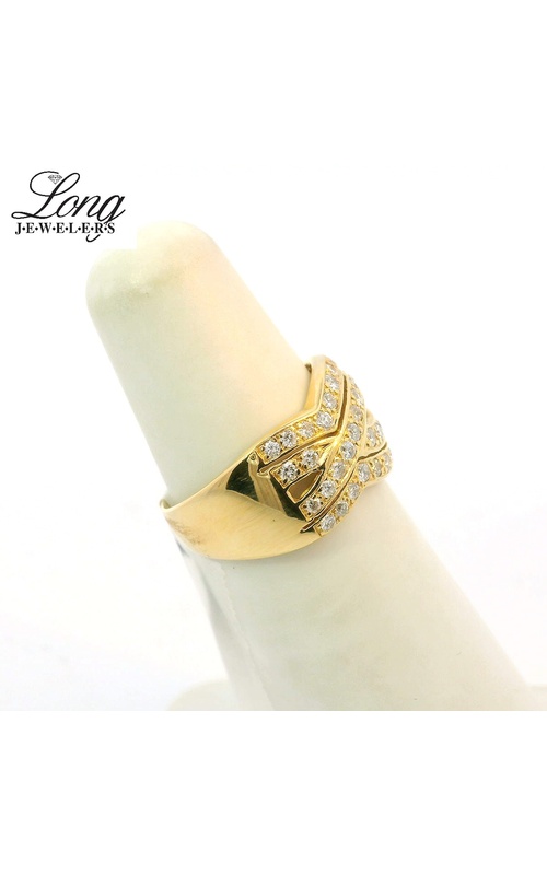 Stunning 18K Yellow Gold Cocktail Ring for a Dazzling Statement
