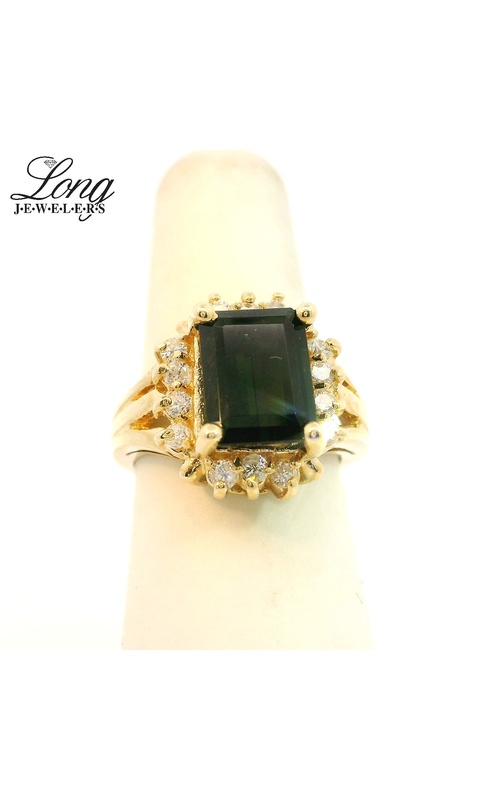Tourmaline & Diamond Ring