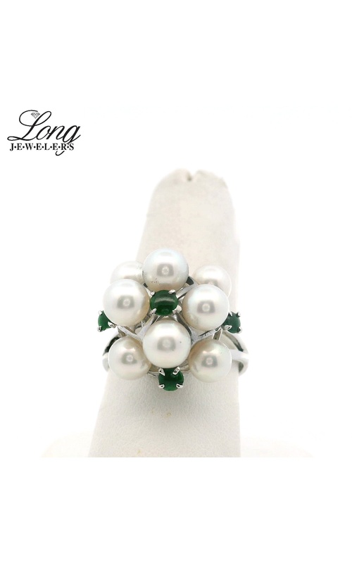 Emerald and Pearl Ring
