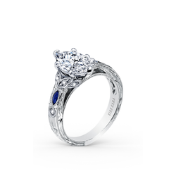 Kirk Kara Dahlia Engagement Ring K1126SDG-R | Elizabeth Diamond