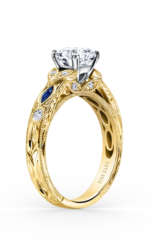Kirk Kara Dahlia Engagement Ring K1120SDCY-R Kirk Kara Dahlia Engagement Ring K1120SDCY-R