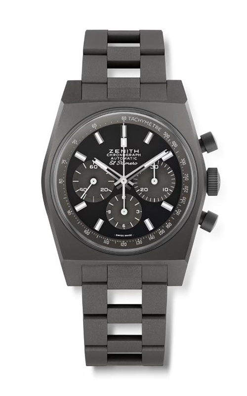 Zenith Chronomaster Titanium 37 Black Dial Titanium Strap
