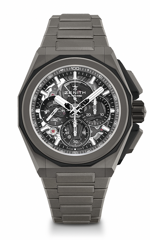 Zenith Defy Extreme Titanium 45 Black Skeleton Dial Titanium Strap