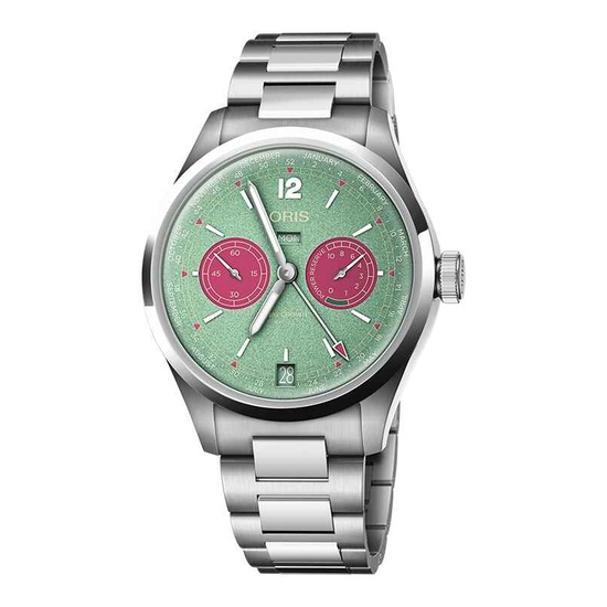 じゅんさくら★ブラジル産グリーンクオーツ★オーダー Oris Aviation Big Crown Pointer Date Watch 01 754 7741 4064-07 5 20 64