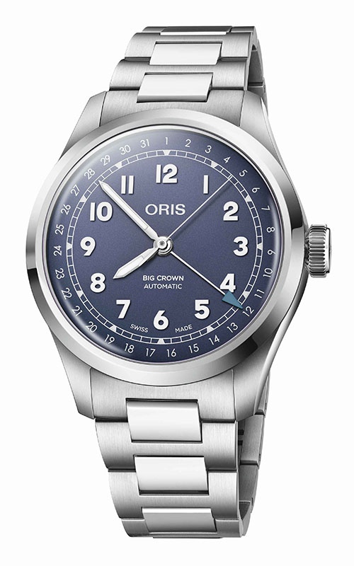 ブルーオパール ピラミッド Oris ProPilot X Calibre 400 39mm Mens Watch 01 400 7778 7155-07 7