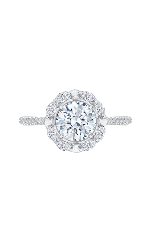 Shah Luxury Carizza Engagement Ring CA0126EQK-37W-1.50 (Center Not Included)