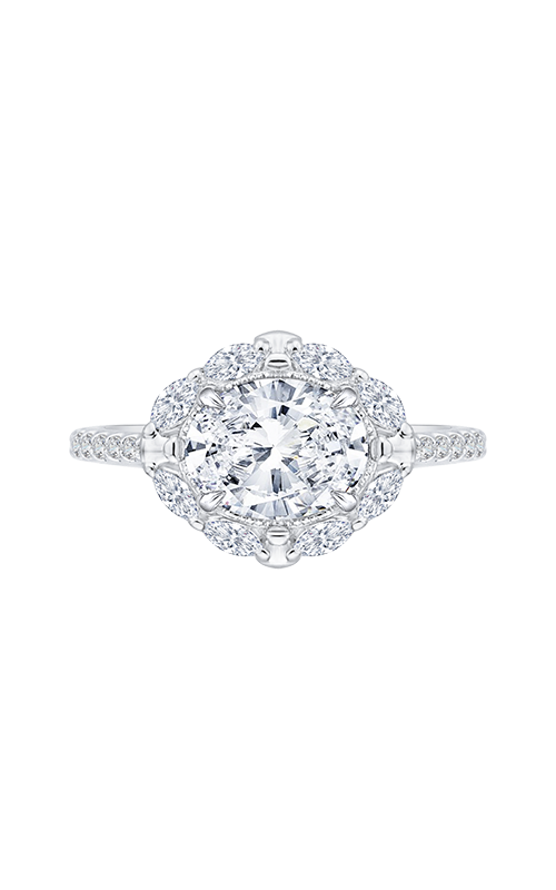 Shah Luxury Carizza Engagement Ring CAO0126EQK-37W-1.50 (Center Not Included)