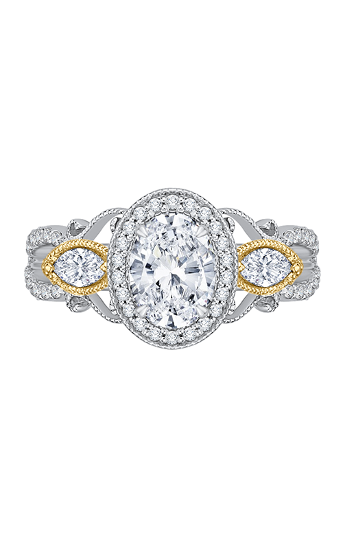 Shah Luxury Carizza Engagement Ring CAO0175EHK-37WY (Center Not Included)