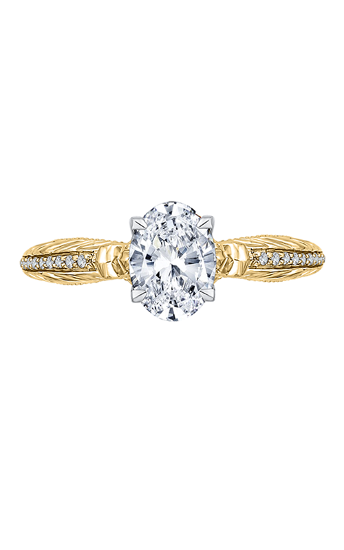Shah Luxury Carizza Engagement Ring CAO0203E-37WY-1.50 (Center Not Included)