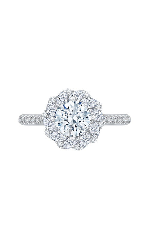 Shah Luxury Carizza Engagement Ring CA0141EHK-37W (Center Not Included)