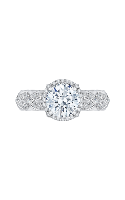 Shah Luxury Carizza Engagement Ring CA0143EQK-37W (Center Not Included)