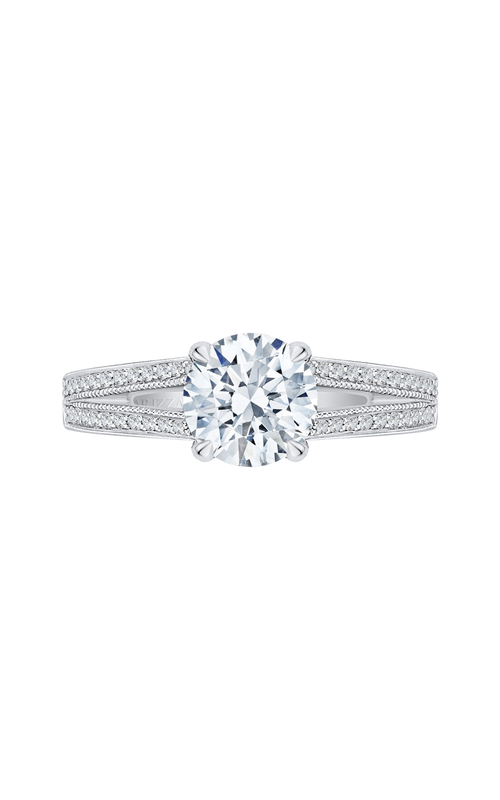 Shah Luxury Carizza Engagement Ring CA0144EHK-37W (Center Not Included)