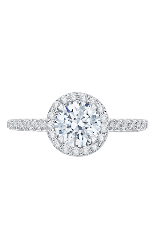 Shah Luxury Carizza Engagement Ring CA0153EQK-37W (Center Not Included)