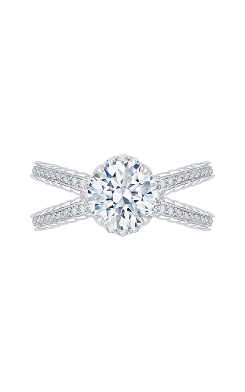 Shah Luxury Carizza Engagement Ring CA0164EQK-37W-1.50 (Center Not Included)