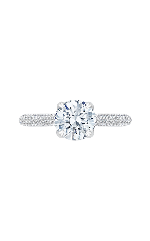 Shah Luxury Carizza Engagement Ring CA0185EQK-37W-1.50 (Center Not Included)