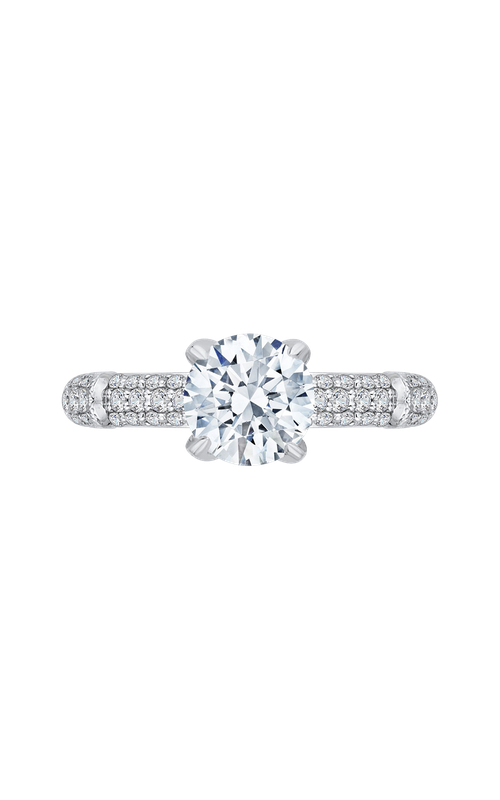 Shah Luxury Carizza Engagement Ring CA0187EYLQK-37W-1.50 (Center Not Included)