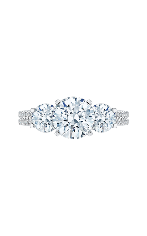 Shah Luxury Carizza Engagement Ring CA0190EHK-37W-1.75 (Center Not Included)