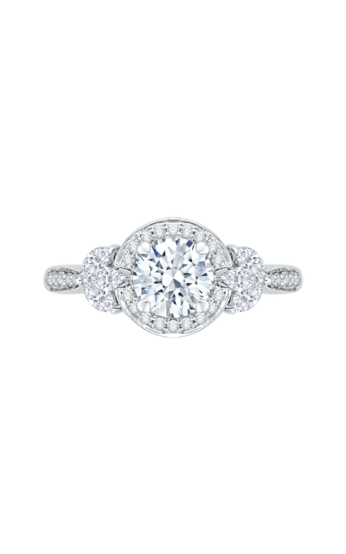 Shah Luxury Carizza Engagement Ring CA0198EHK-37W (Center Not Included)