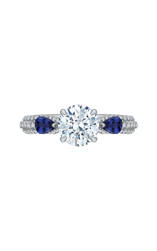 Shah Luxury Carizza Engagement Ring CA0211EHK-S37W-1.50 (Center Not Included)