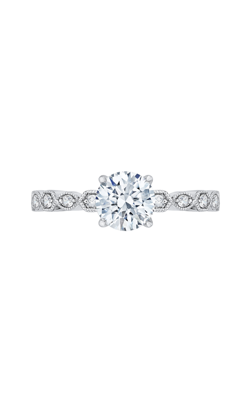 Shah Luxury Carizza Engagement Ring CA0213EQK-37W (Center Not Included)