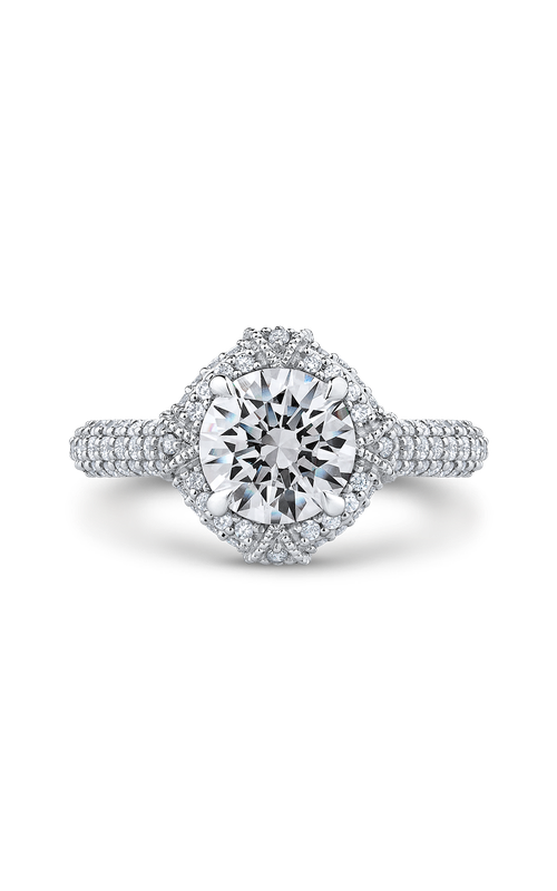 Shah Luxury Carizza Engagement Ring CA0227EQK-37W-1.50 (Center Not Included)
