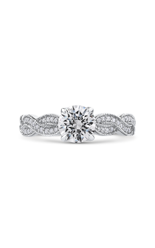 Shah Luxury Carizza Engagement Ring CA0228EQK-37W (Center Not Included)