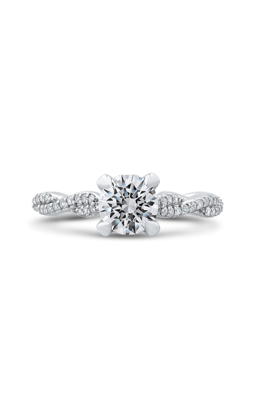 Shah Luxury Carizza Engagement Ring CA0269EQK-37W-1.00 (Center Not Included)