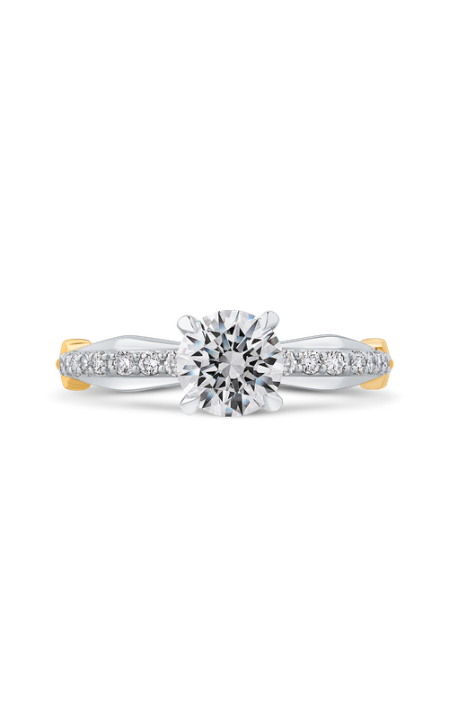 Shah Luxury Carizza Engagement Ring CA0278EQK-37WY-1.00 (Center Not Included)