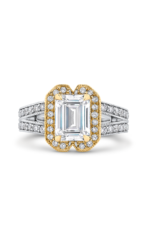 Shah Luxury Carizza Engagement Ring CAE0250EQK-37WY-2.00 (Center Not Included)