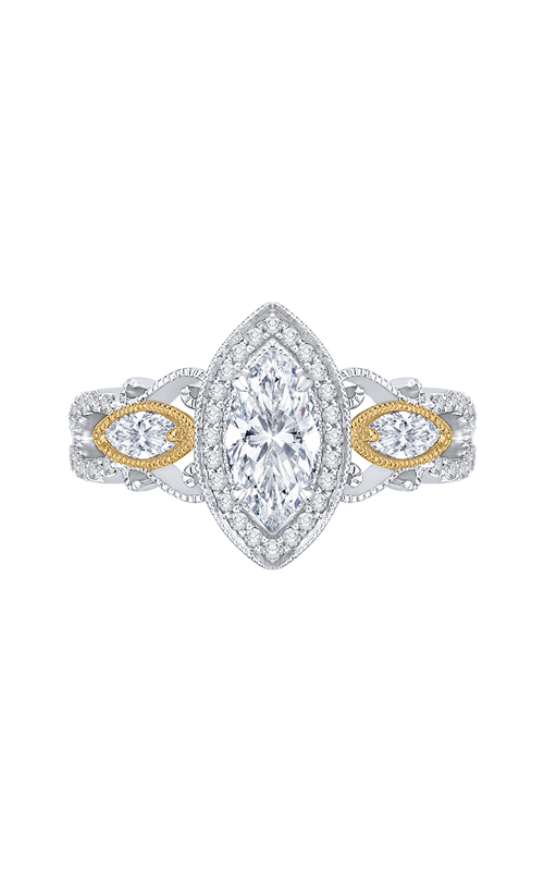Shah Luxury Carizza Engagement Ring CAQ0175EHK-37WY (Center Not Included)