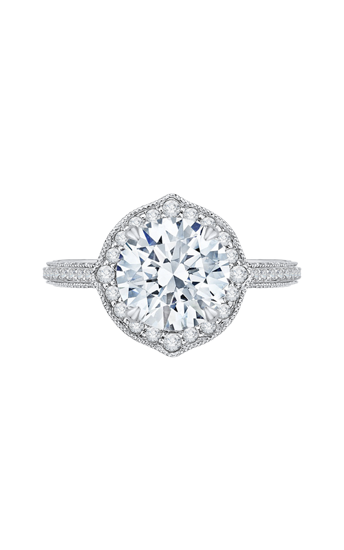 Shah Luxury Carizza Boutique Engagement Ring QR0039K-40W (Center Not Included)