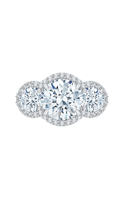 Shah Luxury Carizza Boutique Engagement Ring QR0060K-40W-3.00 (Center Not Included)