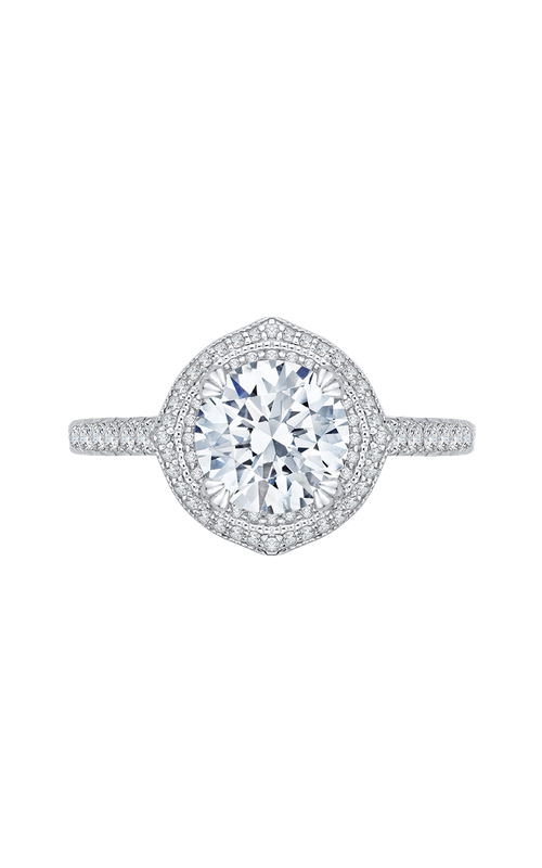 Shah Luxury Carizza Boutique Engagement Ring QR0048K-40WY (Center Not Included)