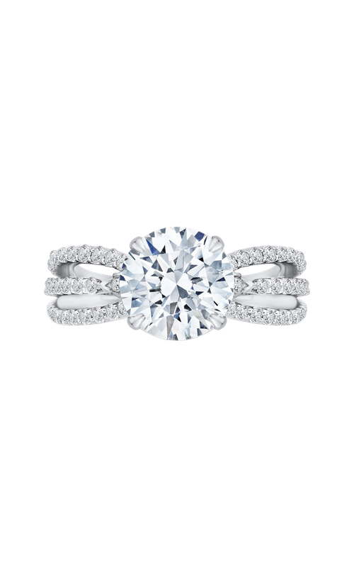 Shah Luxury Carizza Boutique Engagement Ring QR0059K-40W-3.00 (Center Not Included)