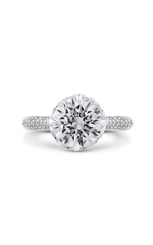 Shah Luxury Carizza Boutique Engagement Ring QR0071EHK-S40WP-3.00 (Center Not Included)