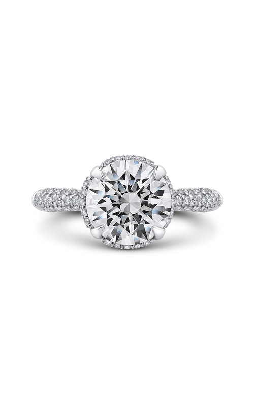Shah Luxury Carizza Boutique Engagement Ring QR0072EHK-40WY-3.00 (Center Not Included)