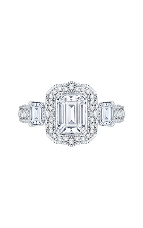 Shah Luxury Carizza Boutique Engagement Ring QRE0014K-40W (Center Not Included)